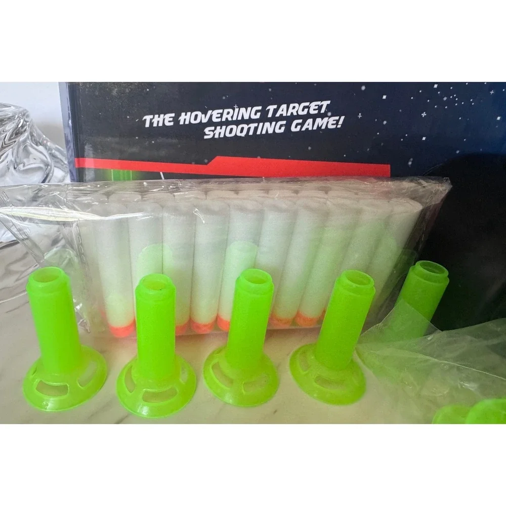 Zhi Lun Dark Shot Hover Target Shooting Game Glow in the Dark Space Gun Set